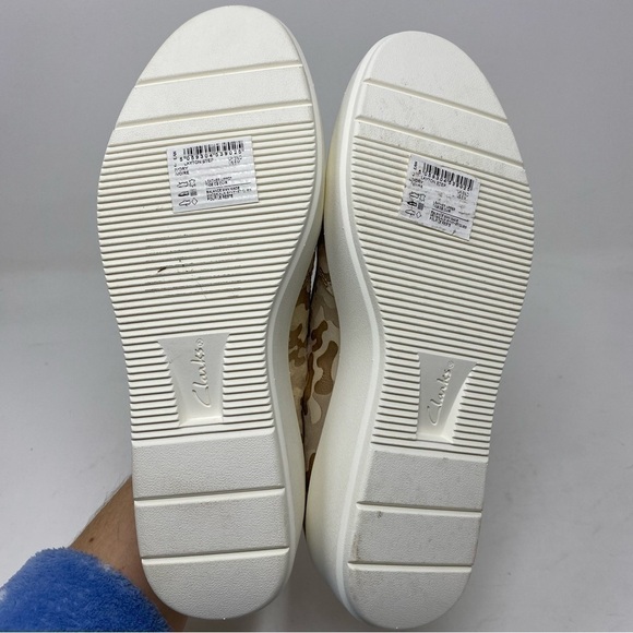 Clarks Layton Step Sneaker Ivory FLAW - Picture 7 of 8